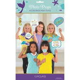 مجموعة أغراض كشك التصوير ميرميد 13 قطعة